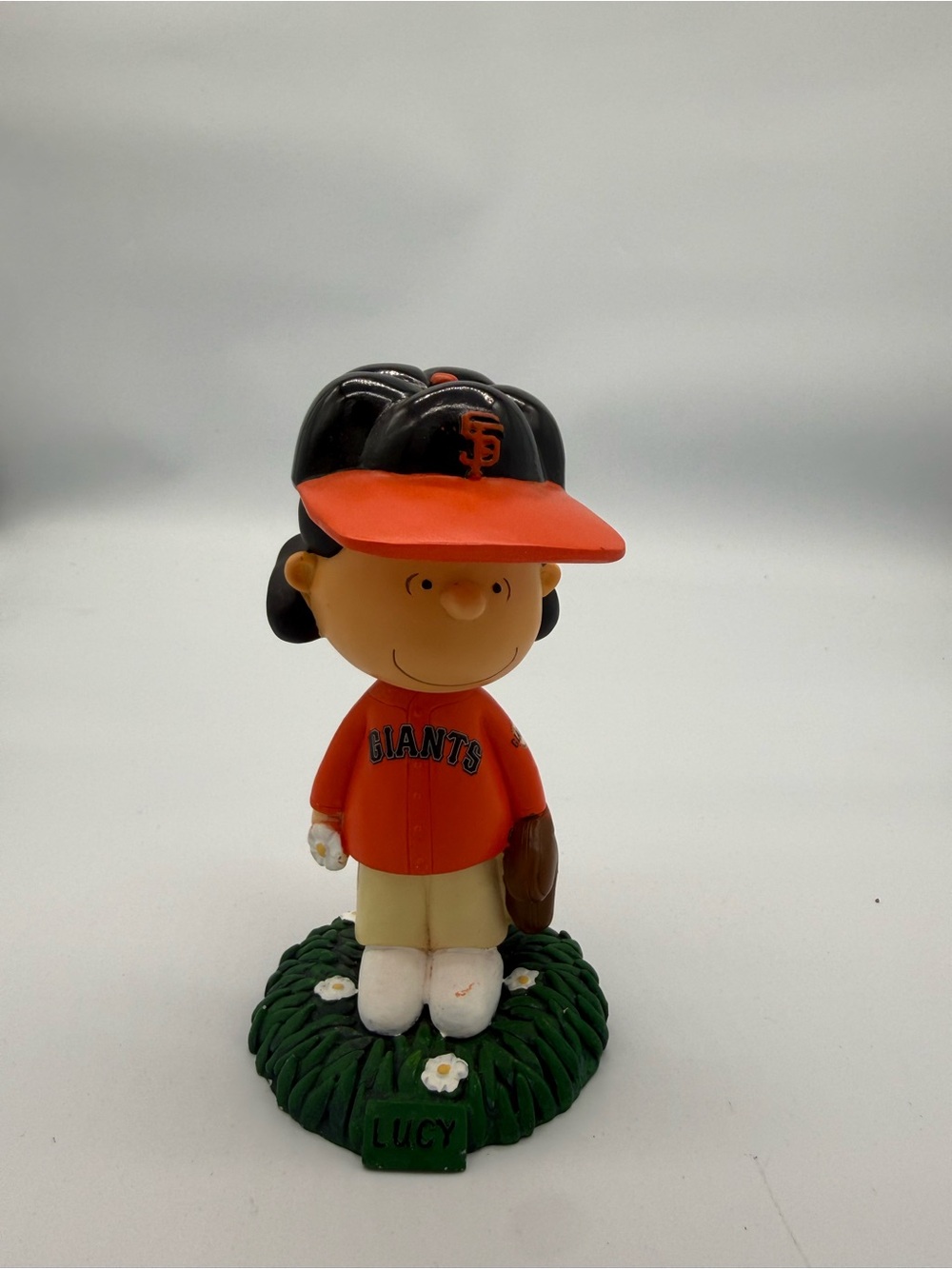 San Francisco Giants Lucy Baseball Bobblehead - Orange and Black